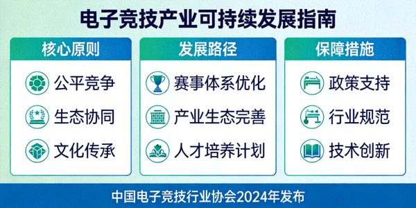 《电子竞技产业可持续发展指南》内容图示