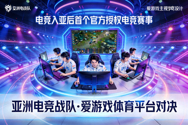 电竞入亚后首个官方授权电竞赛事主视觉图 - 亚洲电竞战队在爱游戏体育平台激烈对决