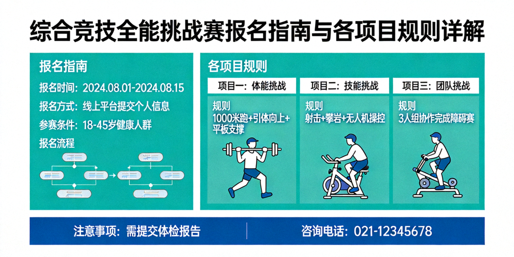综合竞技全能挑战赛报名指南与各项目规则详解